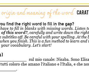 A gap-fill and crosswords