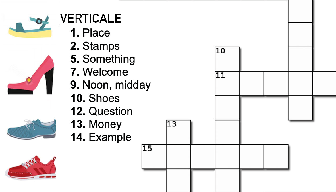 Crossword puzzle - Learn Italian Fun Activity - Image 3